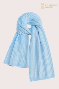 Sciarpa lavorata a trecce in misto lana e cashmere premium | OEM di accessori invernali personalizzati