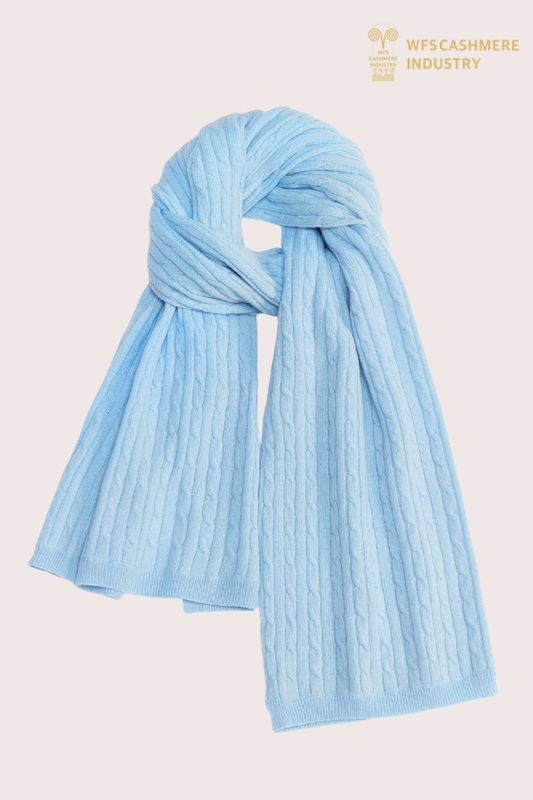 Sciarpa lavorata a trecce in misto lana e cashmere premium | OEM di accessori invernali personalizzati