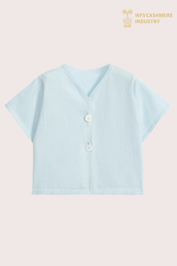 Cardigan premium a maniche corte per bambini con due bottoni | Produttore OEM di Bolero estivo
