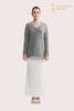 Maglione in misto lana e cashmere con scollo a V grosso | OEM sostenibile