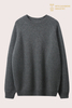 Maglione girocollo grigio erica da uomo premium | OEM di cashmere