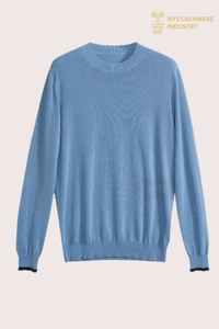 Maglione girocollo da uomo premium in cotone 100% | OEM di maglieria di calibro fine