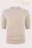 Top in cashmere a maniche corte da donna premium | OEM a scartamento ridotto