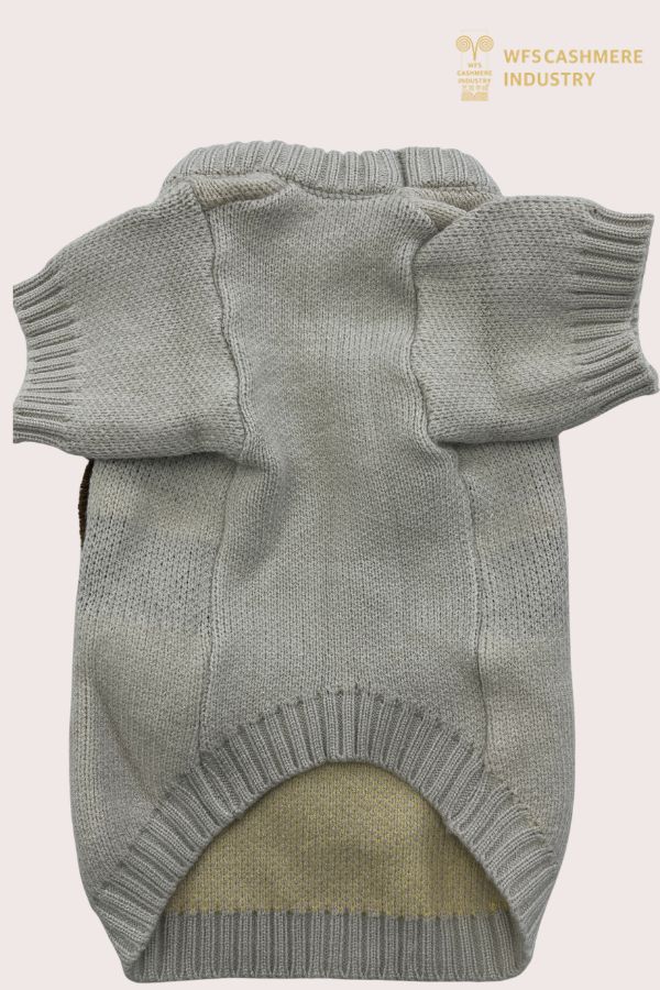 Maglione per animali domestici lavorato a maglia 7GG con intarsio di leone 3D | OEM di maglieria per animali domestici premium