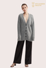 Cardigan RWS Premium con scollo a V in misto lana e cashmere | Maglieria OEM sostenibile