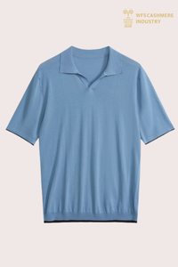 Polo premium da uomo in maglia di cotone | OEM maglione a maniche corte
