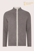 Cardigan con zip in puro cashmere 12GG da uomo (micro-costine) | Produttore di maglieria OEM personalizzata
