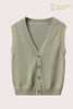 Gilet in maglia premium con bottoni sul davanti | Cardigan senza maniche OEM