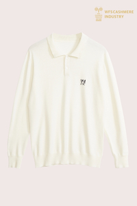 Polo estiva in maglia di lana premium 16GG (ricamata personalizzata) | OEM di lusso
