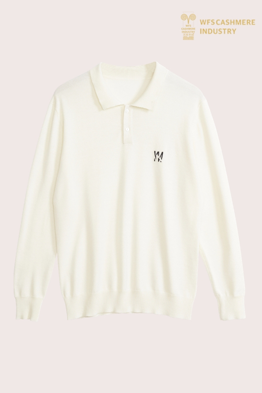 Polo estiva in maglia di lana premium 16GG (ricamata personalizzata) | OEM di lusso