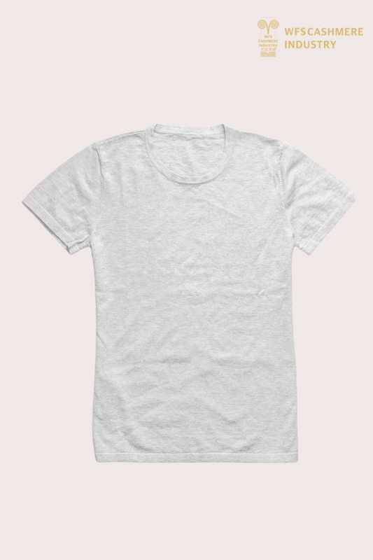 T-shirt premium in maglia di cotone e cashmere calibro 16 | OEM a maglia fine