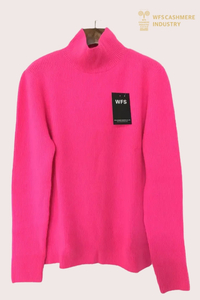Girocollo in cashmere a coste grosse 7GG da donna premium | OEM di maglieria personalizzata