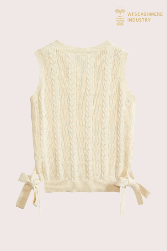 Gilet in cashmere di cotone lavorato a trecce premium per bambini | Produttore OEM di abbigliamento per bambini di lusso