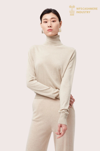 Pullover a collo alto in puro cashmere 12GG | OEM di strato di base di lusso
