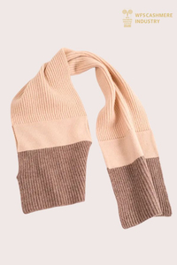 Sciarpa a coste in puro cashmere premium per bambini | Fabbrica di accessori invernali per bambini OEM