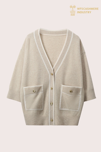 Cardigan in maglia di cashmere 100% remium | Sofisticato produttore OEM di lusso silenzioso