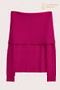 Maglione premium con spalle scoperte a coste ripiegate | OEM in maglia RWS